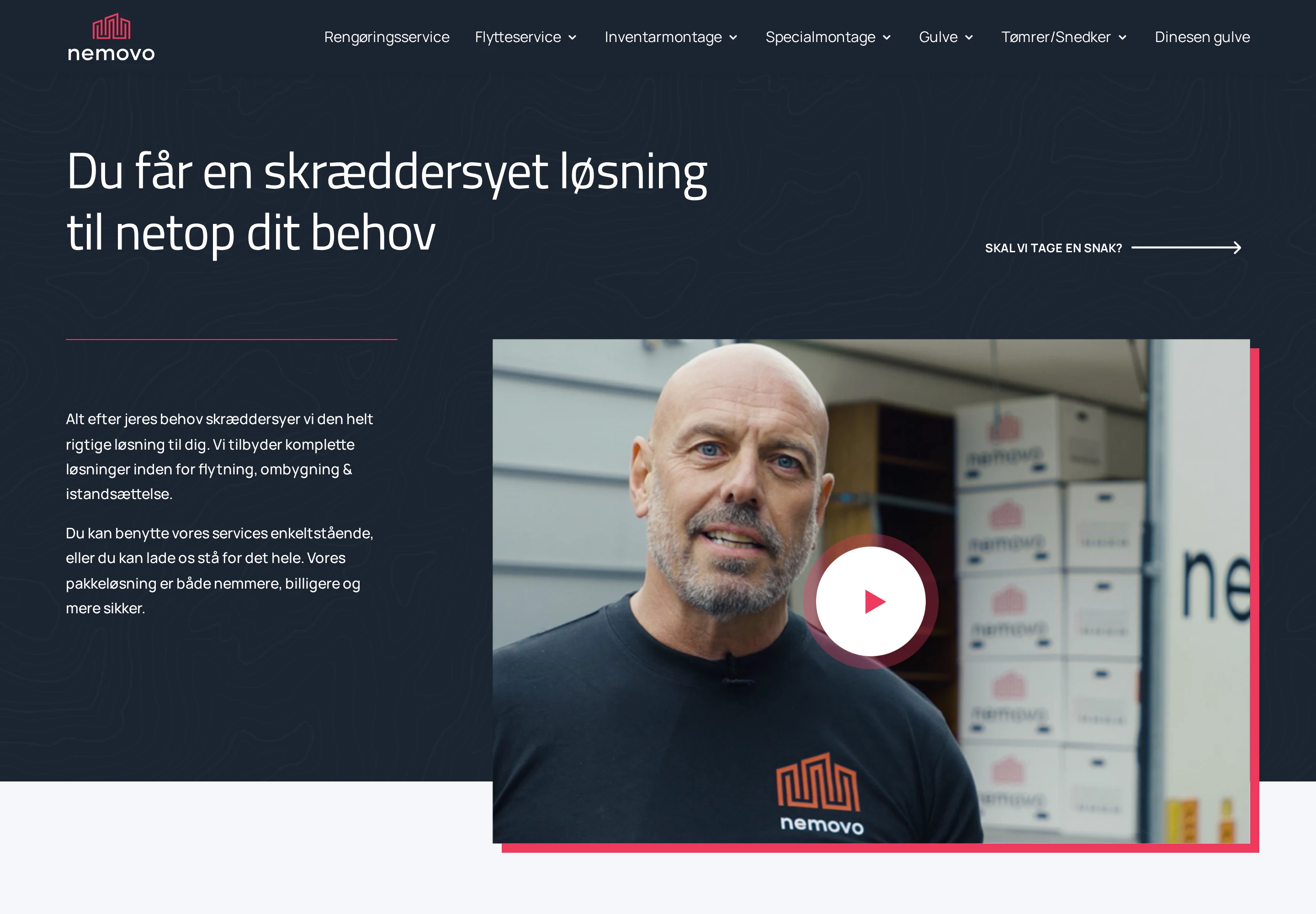 Nemovo — hjemmeside