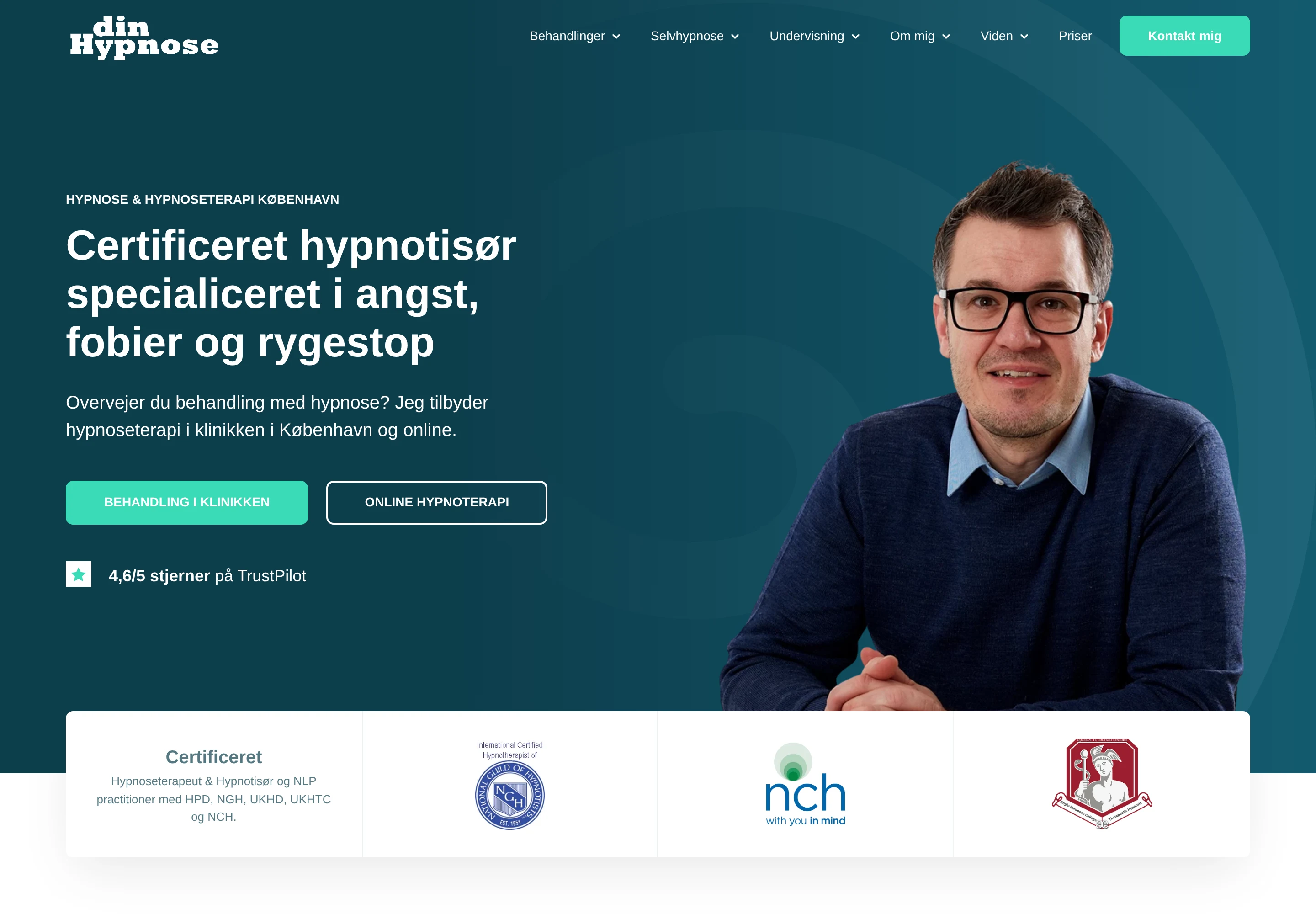 DinHypnose — hjemmeside