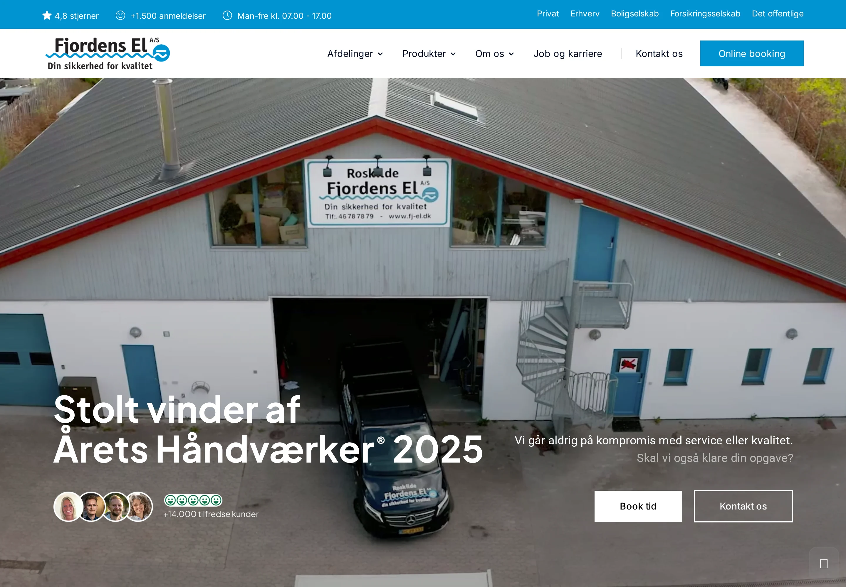 Fjordens EL — hjemmeside