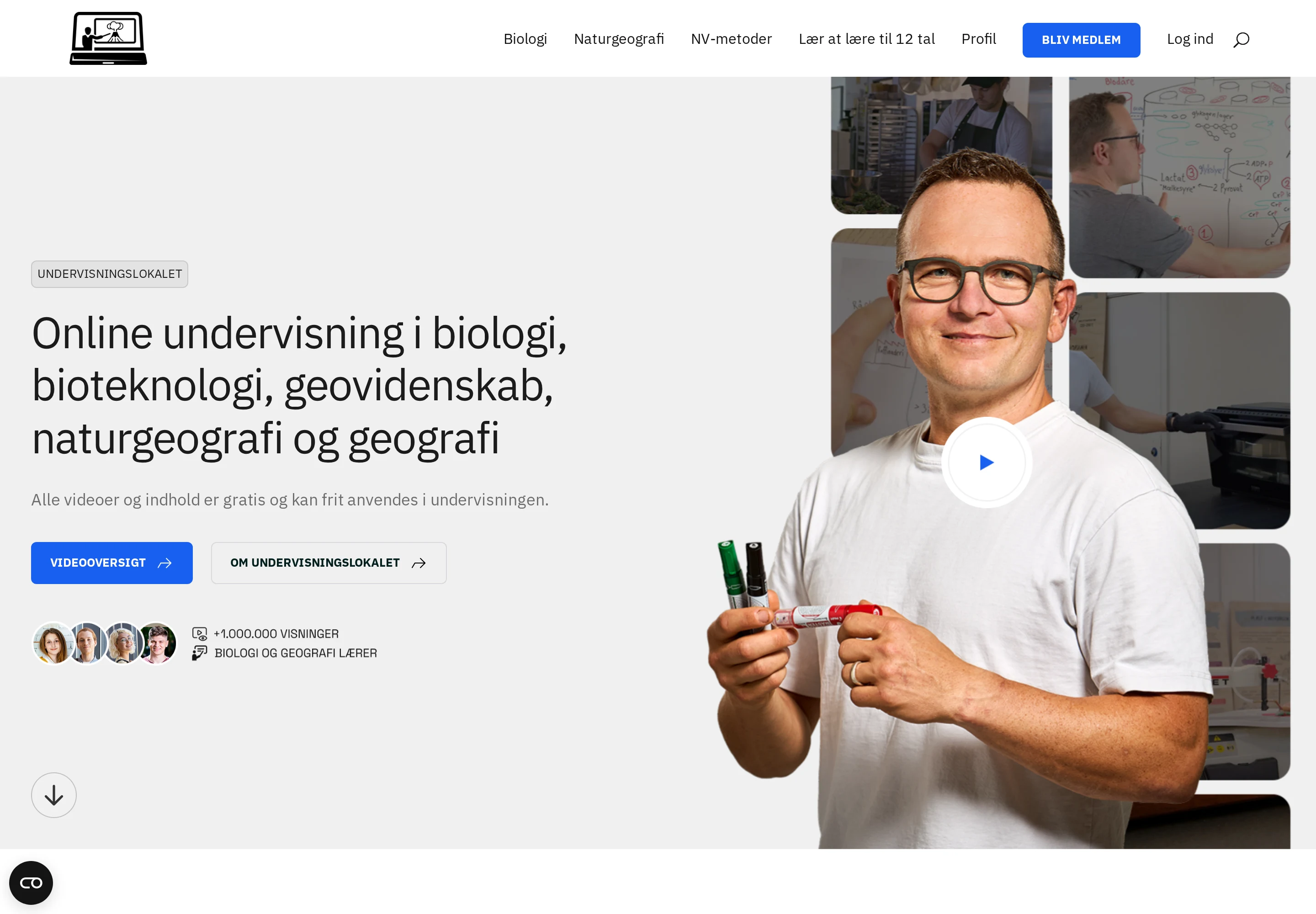 Undervisningslokalet — hjemmeside