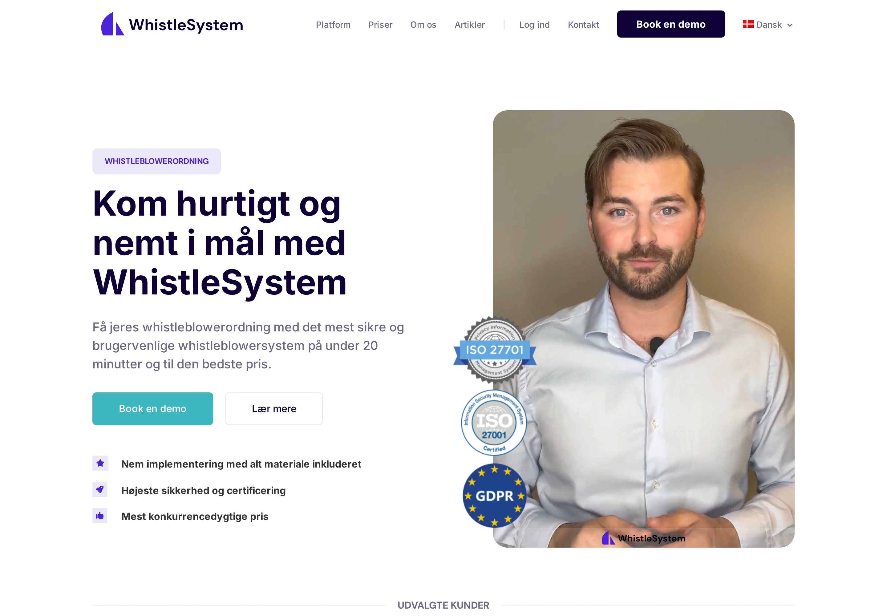 WhistleSystem — hjemmeside
