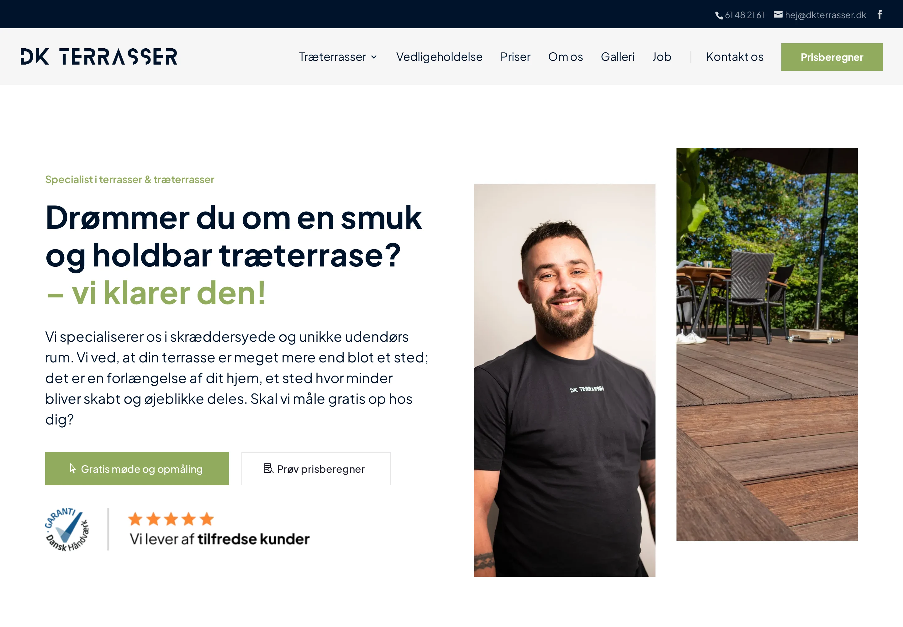 DKTerrasser — hjemmeside